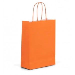PAPIRNATE NOSILNE VREČKE Z ROČAJEM 180x80x220 ORANŽNA
