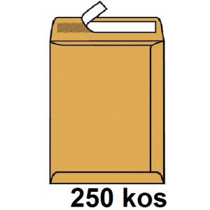 KUVERTA VREČKA B4 250x353 TRAK RUMENA 250/1