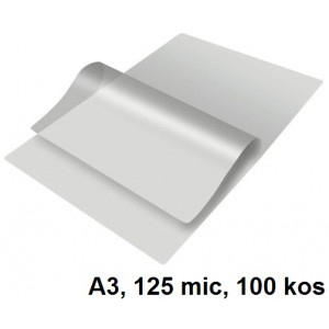 ŽEPKI ZA PLASTIFICIRANJE KLIPKO A3 125mic 100/1