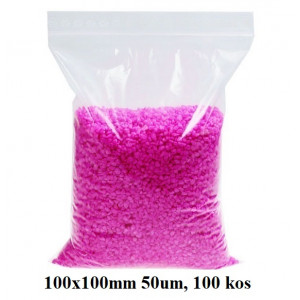 ZIP PAKIRNE VREČKE 100x100mm 50um LDPE 100/1