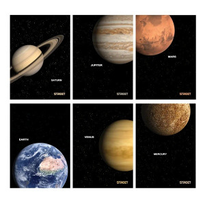 ZVEZEK A4 54L 80g MALI KARO STREET PLANETS