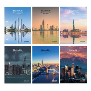 ZVEZEK A5 54L 80g ČRTNI STREET SKYLINE