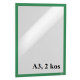OKVIR SAMOLEPILNI ZA LETAKE DURAFRAME 4873 A3 ZELEN 2/1