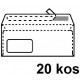 KUVERTA AMERIKANKA 110x230 LEVO OKNO TRAK BELA 20/1