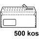 KUVERTA AMERIKANKA 110x230 LEVO OKNO TRAK BELA 500/1