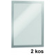OKVIR SAMOLEPILNI ZA LETAKE DURAFRAME 4872 A4 SREBRN 2/1