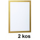OKVIR SAMOLEPILNI ZA LETAKE DURAFRAME 4872 A4 ZLAT 2/1
