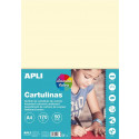 BARVNI KARTON A4 170g APLI 15116 PASTELNE BARVE 50/1