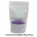VREČKE ZA ŽIVILA NATRON ZIP ZAPIRANJE OKENCE 210x110x310 2000ml/750g BELE 1/50