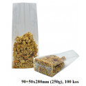 VREČKE PAKIRNE RAVNO DNO PP-CELOFAN 90+50x280mm (250g) PP-RD4 100 kos
