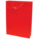 VREČKA DARILNA MAT PLASTIFICIRANA 330x102x457 RDEČA