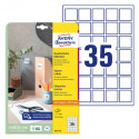 ETIKETE 35x35mm AVERY ZWECKFORM 6251-10 10/1