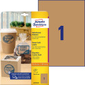 ETIKETE 210x297mm A4 AVERY ZWECKFORM L7109-25 RJAVA 25/1