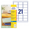 ETIKETE POLIESTER 63,5x38,1 AVERY ZWECKFORM J8560-25 MAT PROZORNA 25/1