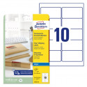 ETIKETE POLIESTER 96x50,8 AVERY ZWECKFORM J4722-25 MAT PROZORNA 25/1