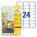 ETIKETE POLIESTER ODLEPLJIVE 63,5x33,9 AVERY ZWECKFORM L4773REV-20 MAT BELA 20/1