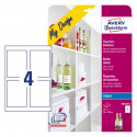 ETIKETE ZA STEKLENICE 90x120mm AVERY ZWECKFORM MD4001 5/1