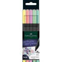 FLOMASTER FINELINER 0,4mm FABER CASTELL GRIP FINEPEN PASTEL SET 5/1