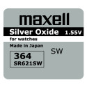 GUMB BATERIJA MAXELL SR-621SW 364