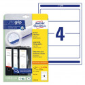 ETIKETE ZA REGISTRATORJE 192x61 AVERY ZWECKFORM L4761-25 25/1