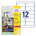 ETIKETE POLIESTER 99,1x42,3 AVERY ZWECKFORM L4776-20 MAT BELA 20/1
