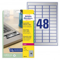 ETIKETE POLIESTER 45,7x21,2mm AVERY ZWECKFORM L6009-20 SREBRNA 20/1