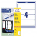 ETIKETE ZA REGISTRATORJE 192x59 AVERY ZWECKFORM L6061-100 100/1