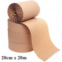 PAPIR MEHURČAST ZAŠČITNI OVOJNI KRAFT 70g 20cm x 20m RJAV