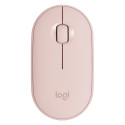 MIŠKA BREZŽIČNA & BLUETOOTH LOGITECH PEBBLE M350 ROZA (910-005717)
