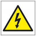 NALEPKA NEVARNOST ELEKTRIČNEGA UDARA 114x114mm APLI 10951