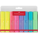 TEKSTMARKER FABER CASTELL 46 PASTEL SET 6/1 + 2 NEON GRATIS