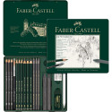 SET GRAFITNIH SVINČNIKOV FABER CASTELL PIT GRAPHITE SET 19 DELNI