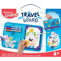 SET KREATIVNI KOVČEK Z MAGNETNO TABLO ZA RISANJE MAPED CREATIVE TRAVEL BOARD