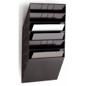 STOJALO STENSKO ZA PROSPEKTE 6xA4 LEŽEČE DURABLE FLEXIBOXX ČRNO 1709785060