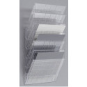 STOJALO STENSKO ZA PROSPEKTE 6xA4 LEŽEČE DURABLE FLEXIBOXX PROZORNO 1709785400