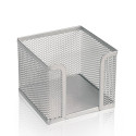 STOJALO ZA LISTKE 9,5x9,5x7,5cm KOVINSKO MREŽASTO OPTIMA SREBRNO