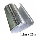 ALUMINJASTA MEHURČASTA FOLIJA ENOSTRANSKA MEHURČKI 30mm 1,2mx25m