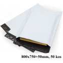 VREČKE TRANSPORTNE KURIRSKE 850x750+50mm 55um BELA KF08+ 50 kos