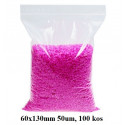 VREČKE ZIP ZAPIRANJE 60x130mm 50um LDPE 100/1