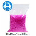 VREČKE ZIP ZAPIRANJE MOČNEJŠE 180x250mm 90um LDPE 100/1