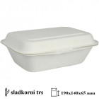 EMBALAŽA ZA HRANO TAKE AWAY EKO MENU BOX 19x14x6,5cm ABENA 1010001176 50 kos