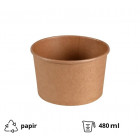 PAPIRNATA KRAFT SKODELICA ZA HRANO d=11cm 480ml ABENA 1999903110 50 kos