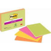 BLOK SAMOLEPILNI 203x152mm 4 PAKETI PO 45 LISTOV NEON 3M POST-IT 6845-SS