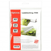 ŽEPKI ZA PLASTIFICIRANJE A5 154x216mm 80mic OPTIMA 25/1