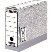 ARHIVSKA ŠKATLA 100x260x315mm FELLOWES BANKERS BOX SIVA/BELA 10805 10 kos