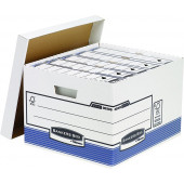 ARHIVSKA ŠKATLA S POKROVOM 380x287x430 FELLOWES BANKERS BOX MODRA/BELA 030901