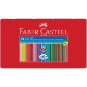 FABER CASTELL BARVICE V KOVINSKI ŠKATLI COLOUR GRIP 1/36