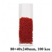 PAKIRNE VREČKE Z BOČNIM UTOROM PP-CELOFAN 80+40X240mm (100g) PP-BU1 100 kos