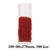 PAKIRNE VREČKE Z BOČNIM UTOROM PP-CELOFAN 100+80X270mm (500g) PP-BU3 100 kos