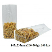 PAKIRNE VREČKE KRIŽNO DNO OPP-CELOFAN 145x235mm (200-300g) KRD-145 100 kos